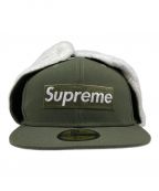 SUPREME×New Eraシュプリーム×ニューエラ）の古着「Earflap Box Logo New Era」｜オリーブ