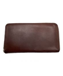 Whitehouse Cox（ホワイトハウスコックス）の古着「ZIP ROUND WALLET / VINTAGE BRIDLE」｜ブラウン