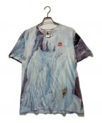 SUPREME×THE NORTH FACEシュプリーム×ザ ノース フェイス）の古着「総柄Tシャツ」｜ブルー