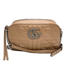 GUCCI（グッチ）の古着「GGマーモント　キルティング スモール ショルダーバッグ」｜アイボリー