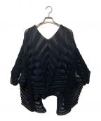 ISSEY MIYAKEイッセイミヤケ）の古着「JELLY KNIT Top」｜ネイビー