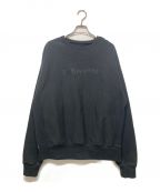 Lafayetteラファイエット）の古着「TONAL LOGO US COTTON CREWNECK SWEATSHIRT/スウェット」｜ブラック