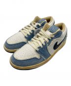 NIKEナイキ）の古着「ローカットスニーカー / Air Jordan 1 Low SE」｜ブルー / World Make Jap