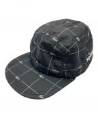 SUPREME×LACOSTEシュプリーム×ラコステ）の古着「reflective grid nylon camp cap」｜グレー