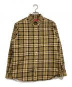 SUPREMEシュプリーム）の古着「Plaid Flannel shirt/長袖シャツ」｜イエロー