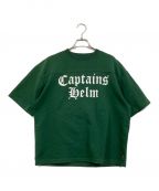 CAPTAINS HELMキャプテンズヘルム）の古着「FOOTBALL TEE」｜グリーン