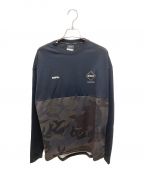 F.C.R.B.エフシーアールビー）の古着「L/S CAMOUFLAGE TEAM TOP」｜ブラック