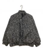 SOPHNET.ソフネット）の古着「MOULIN WOOL FLY FRONT SHORT JACKET」｜ブラック