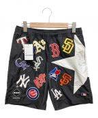 F.C.R.B.エフシーレアルブリストル）の古着「MLB TOUR ALL TEAM BIG STAR SHORTS」｜ブラック