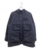 WHITE MOUNTAINEERINGホワイトマウンテ二アニング）の古着「WINDSTOPPER PRIMALOFT RAGLAN PARKA」｜ネイビー