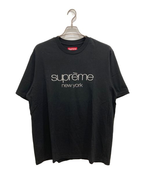 SUPREME（シュプリーム）Supreme (シュプリーム) Classic Logo S/S Top ブラック サイズ:Lの古着・服飾アイテム