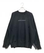 steinシュタイン）の古着「OVERSIZED REBUILD SWEAT LS」｜ブラック