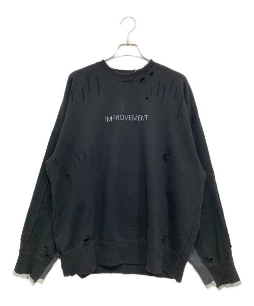 steinシュタイン）の古着「OVERSIZED REBUILD SWEAT LS」｜ブラック