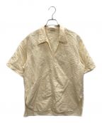 AURALEEオーラリー）の古着「HIGH DENSITY FINX LINEN WEATHER HALF SLEEVED SHIRT」｜ベージュ