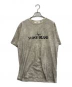 STONE ISLANDストーンアイランド）の古着「ロゴプリントTシャツ」｜グレー