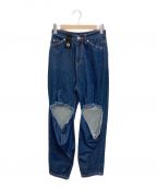 PAMEO POSEパメオポーズ）の古着「A.D.2214 Denim Pants」｜インディゴ