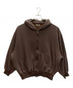 is-nessイズネス）の古着「RELAX SWEAT FULL ZIP HOODIE」｜ブラウン