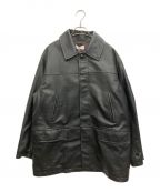 MARKAマーカ）の古着「LEATHER PUFFED CAR COAT」｜ブラック