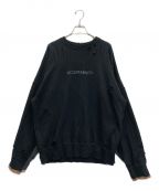 sssteinシュタイン）の古着「Oversized Rebuild Sweat LS」｜ブラック