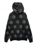 SUPREME×UNDERCOVERシュプリーム×アンダーカバー）の古着「Anarchy Hooded Sweatshirt/アナーキーフーデッドスウェットシャツ」｜ブラック