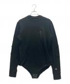 RICK OWENS×Championリックオウエンス×チャンピオン）の古着「logo embroidered sweat」｜ブラック