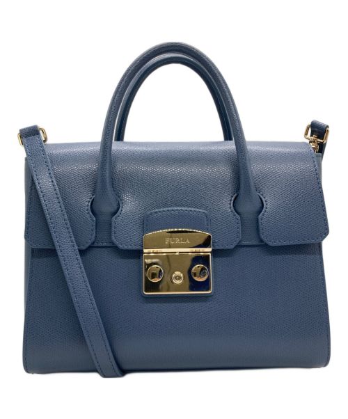 FURLA（フルラ）FURLA (フルラ) 2WAYバッグ ブルーの古着・服飾アイテム