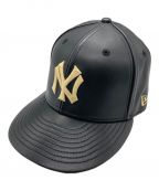 New Era×Cooperstown×59 FIFTYニューエラ×クーパーズタウン×）の古着「レザーキャップ」