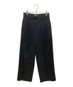 AURALEE×Ron Hermanオーラリー×ロンハーマン）の古着「24SS EXCLUSIVE SUPER FINE WOOL COTTON TWILL PANTS」｜ブラック