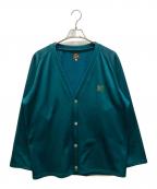 Needlesニードルズ）の古着「V Neck Cardigan - C/PE Bright Jersey」｜グリーン