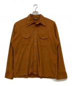 BARACUTA BY VAN HEUSENバラクータバンヒューゼン）の古着「推定70-80s パイルスエードシャツ」｜ブラウン