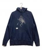 WTAPS×VANSダブルタップス×バンズ）の古着「WTAPS × VANS コラボパーカー/HOODED SWEATSHIRTプルオーバーパーカー/VN0A3HUNOA3」｜ネイビー