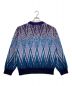 MAISON SPECIAL (メゾンスペシャル) AIRY MOHAIR ARGYLE PRIME-OVER CREW NECK KNIT PULLOVER パープル サイズ:1：5000円