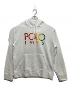 POLO RALPH LAURENポロ・ラルフローレン）の古着「POLO 1992 プリントパーカー」｜ホワイト