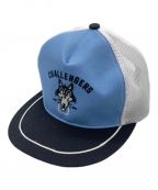 CHALLENGERチャレンジャー）の古着「WOLF MC MESH CAP」｜ブルー×ブラック