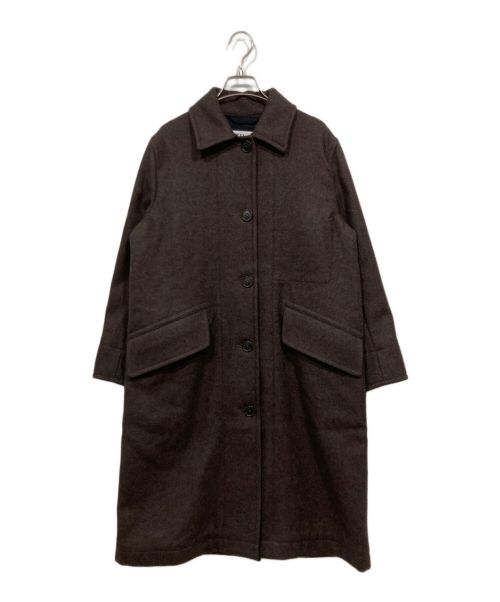 MHL（エムエイチエル）MHL (エムエイチエル) BASIC WOOL MELTON コート ブラウン サイズ:1の古着・服飾アイテム