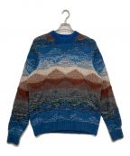 SOPHNET.ソフネット）の古着「ABSTRACT CREWNECK KNIT」｜ブルー