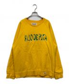 WACKO MARIAワコマリア）の古着「WASHED HEAVY WEIGHT CREW NECK SWEAT SHIRT」｜イエロー