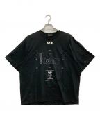 KOLORカラー）の古着「プリントTシャツ/21SCM-T06204」｜ブラック