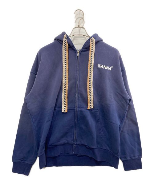 WANNA（ワナ）WANNA (ワナ) “Fatlace” Zip Hoodie ネイビー サイズ:1の古着・服飾アイテム