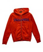 DSQUARED2ディースクエアード）の古着「SWEAT JACKET」｜オレンジ