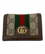 GUCCIグッチ）の古着「オフィディア GG2つ折り財布」｜ブラウン