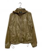 stussyステューシー）の古着「Beach Shell Wrinkled Nylon Jacket」｜ベージュ