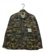 WTAPS×A BATHING APEダブルタップス×アベイシングエイプ）の古着「JUNGLE LS SHIRT」｜オリーブ