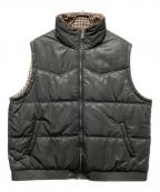 DAIRIKUダイリク）の古着「Reversible Check Nylon Vest」｜グレー