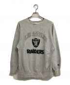 Champion REVERSE WEAVEチャンピオン リバース ウィーブ）の古着「90’s LOS ANGELES RAIDERS リバースウィーブスウェット」｜グレー