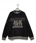 CAPTAINS HELMキャプテンズヘルム）の古着「P-LINE FLEECE CREW」｜ブラック