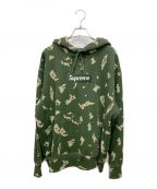 SUPREMEシュプリーム）の古着「21AW　Box Logo Hooded Sweatshirt」｜グリーン