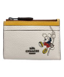 COACH×DISNEY（コーチ×ディズニー）の古着「カードケース／コイン パスケース ディズニー ミッキーマウス」｜ホワイト