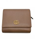 GUCCIグッチ）の古着「ダブルG ミディアム ウォレット」｜ベージュ