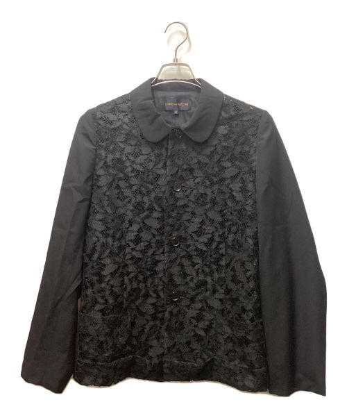 COMME des GARCONS（コムデギャルソン）COMME des GARCONS (コムデギャルソン) 丸襟レースジャケット ブラック サイズ:Mの古着・服飾アイテム